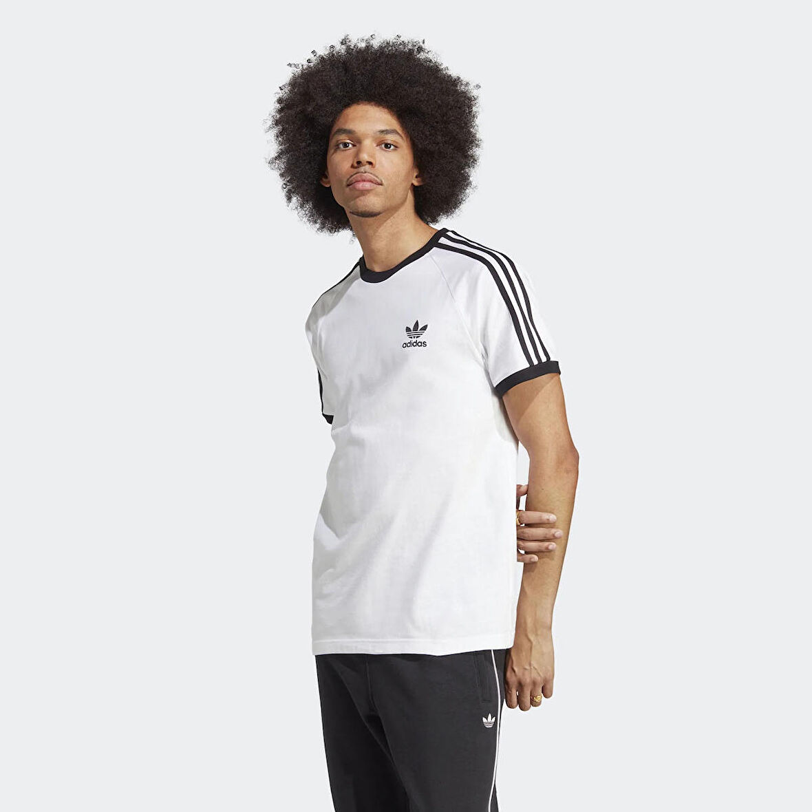 Adidas Erkek Günlük T-Shirt 3-Stripes Tee Ia4846
