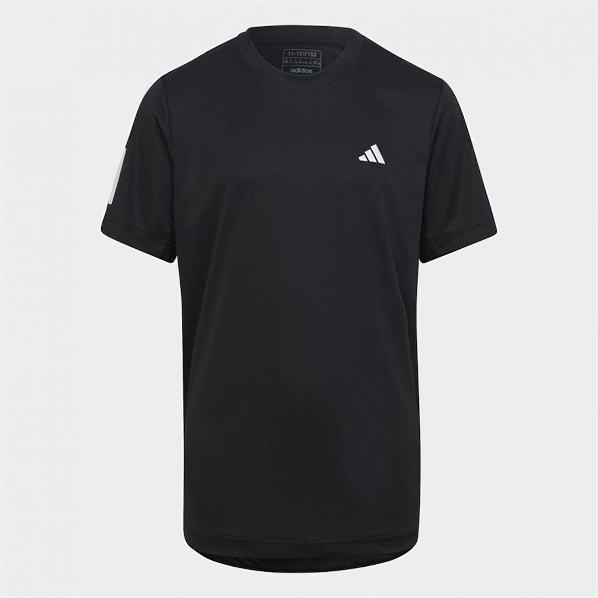 adidas B Tennis Club 3-Stripes Tee Erkek Çocuk Tişört Siyah HR4229