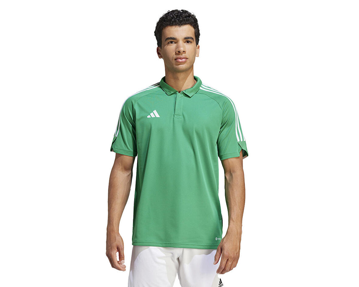 adidas Tiro23 L Polo Erkek Futbol Polo Yaka Tişört IC7861 Yeşil