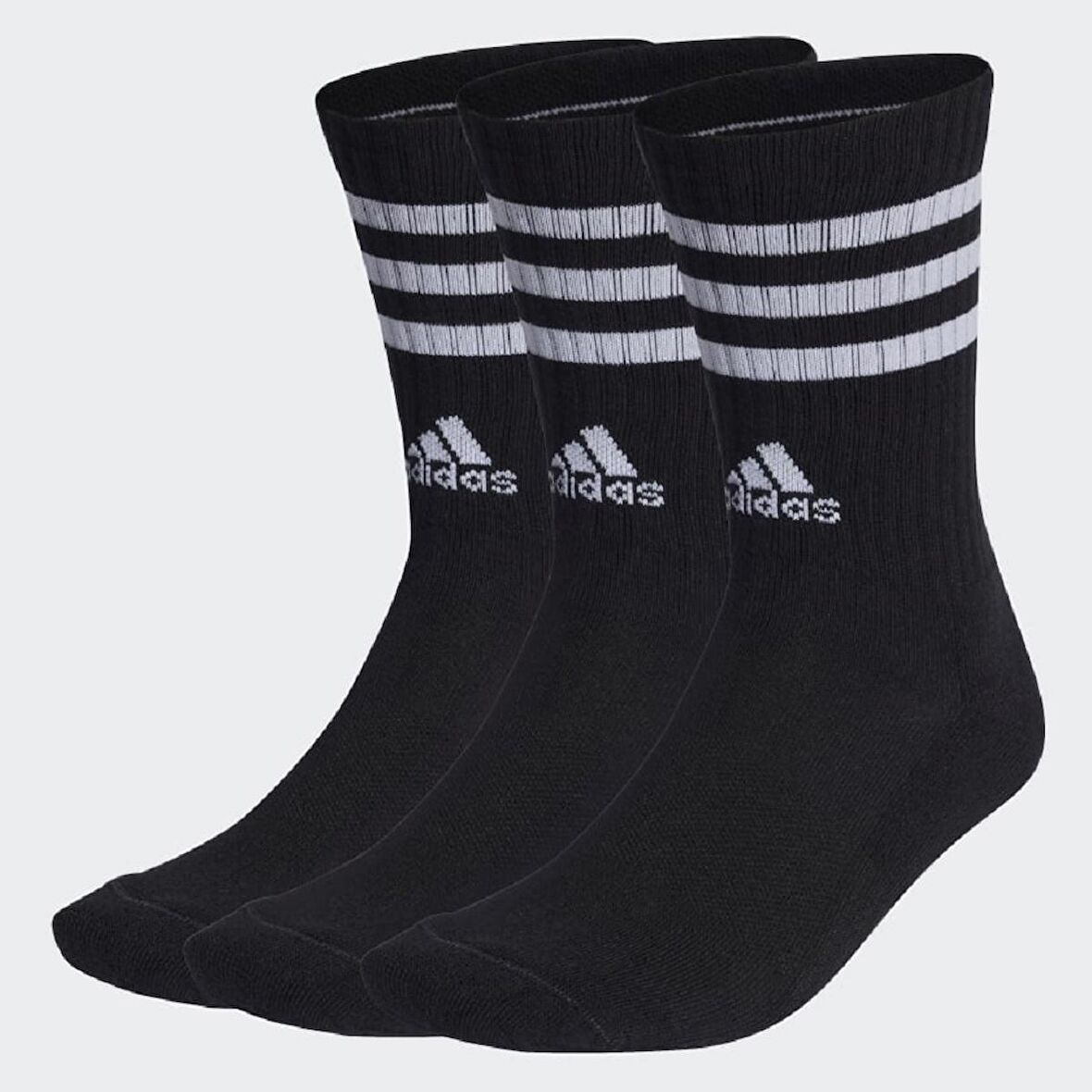 Adidas 3 - Stripes Cushioned Crew Unisex 3'lü Çorap