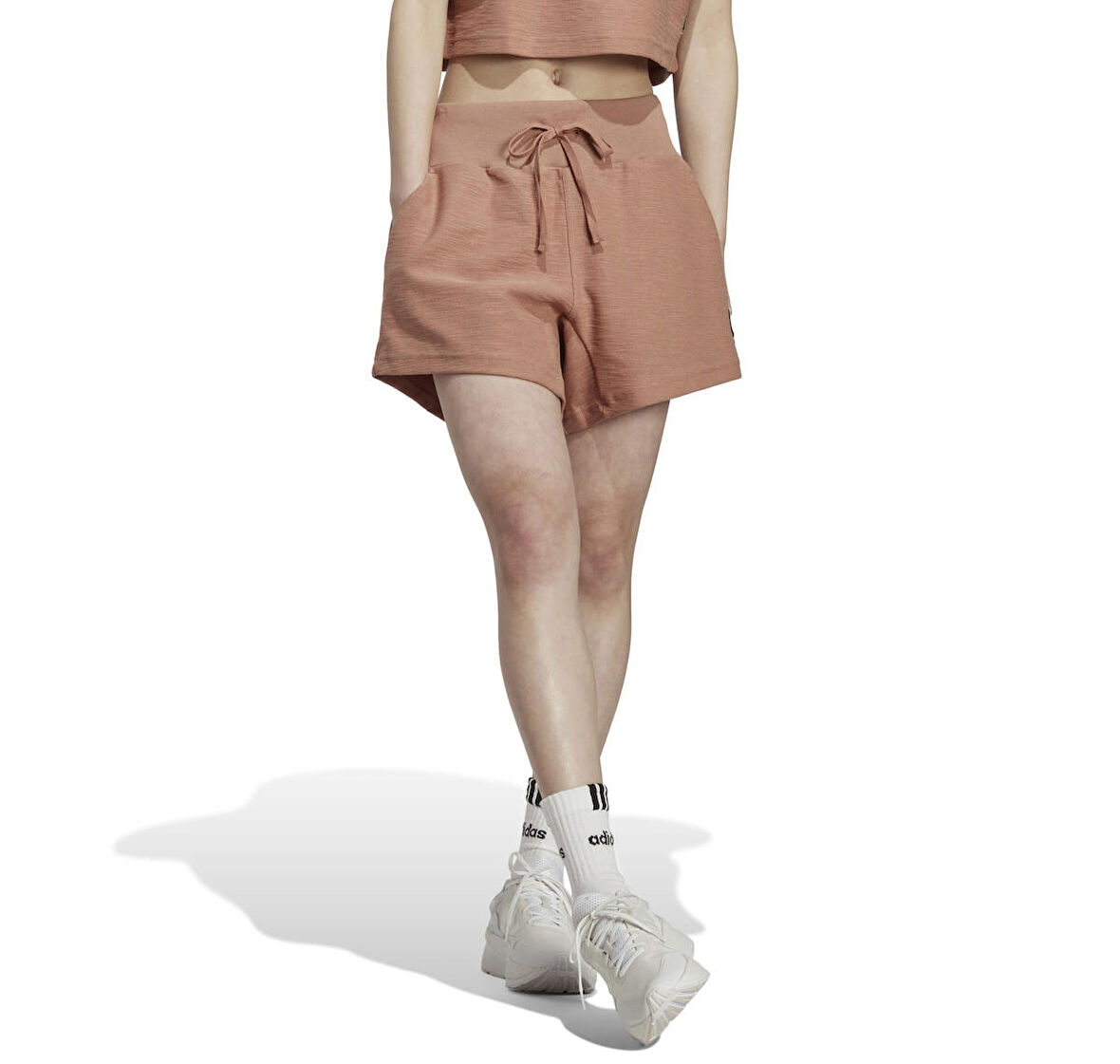 adidas Açık Kahve Kadın Şort HZ1601 W LNG LW SHO