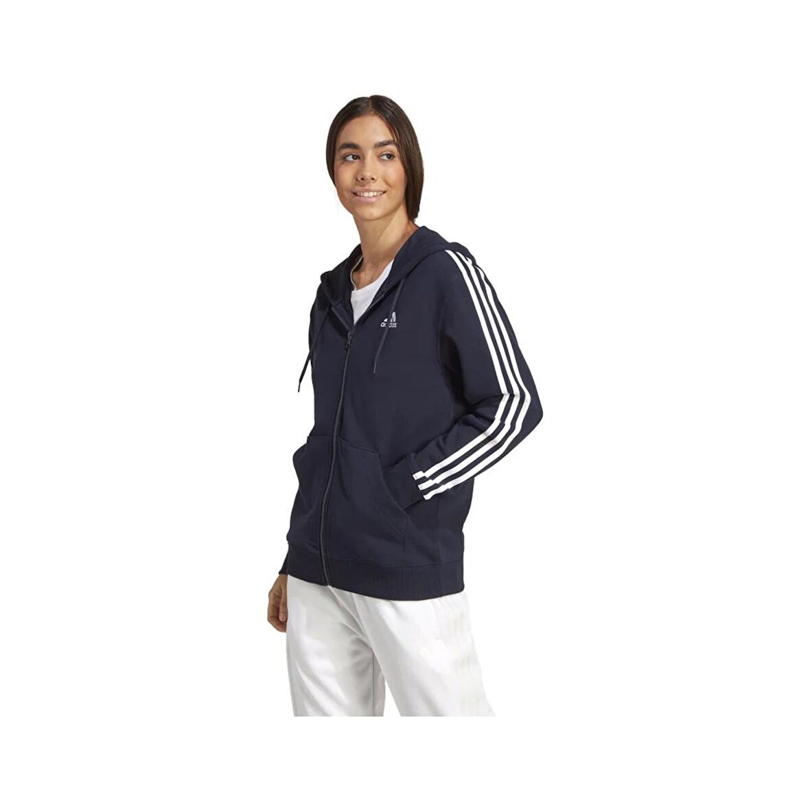 Adidas W 3S Ft Fz R Hd Kadın Fermuarlı Sweatshirt