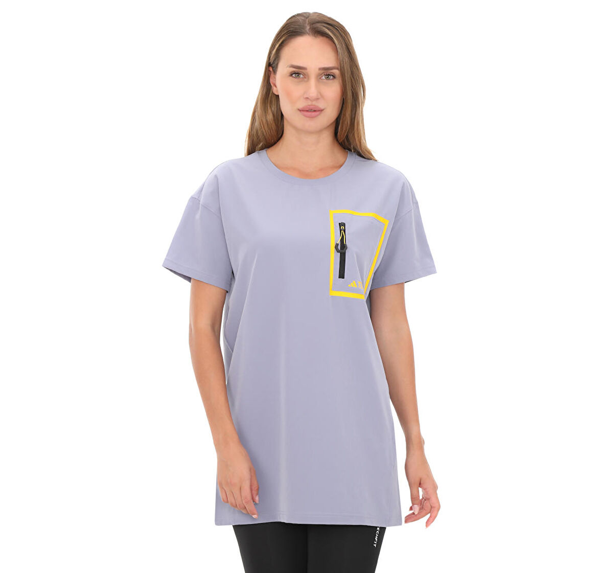 IC1996-K adidas W Natgeo Tee Ss Kadın T-Shirt Mavi