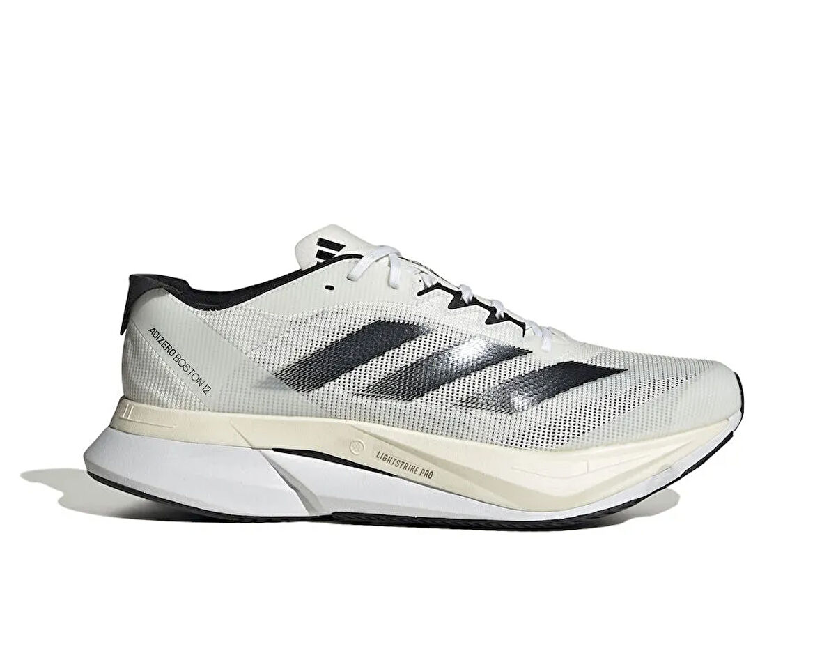 adidas Adizero Boston 12 M Erkek Koşu Ayakkabısı ID4236 Krem