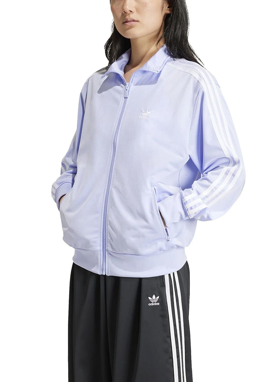 adidas Zip Ceket, M, Mor