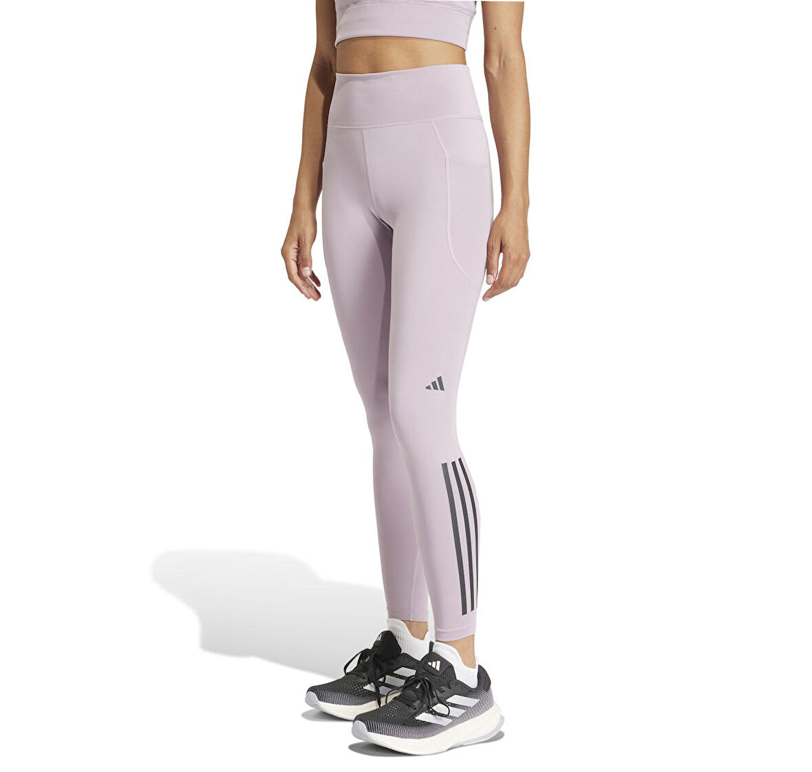 IU1629-K adidas Dailyrun 3S 78 Kadın Tayt Mor