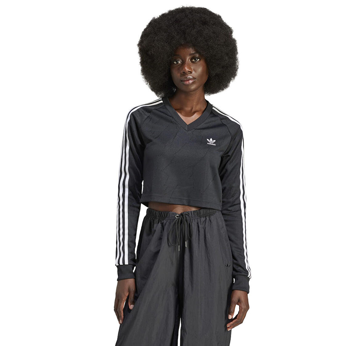 IT9707-K adidas Fr Ls Jersey Kadın T-Shirt Lacivert
