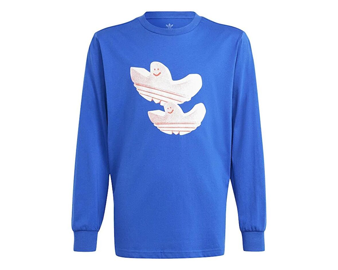 adidas Longsleeve Çocuk Günlük Sweatshirt IS3229 Mavi