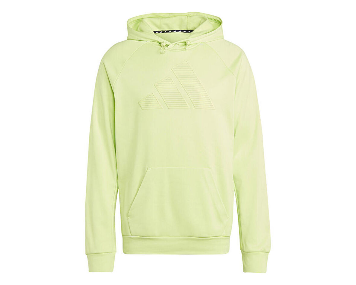 adidas M Gg Bl Hd Erkek Antrenman Sweatshirts IM1782 Yeşil
