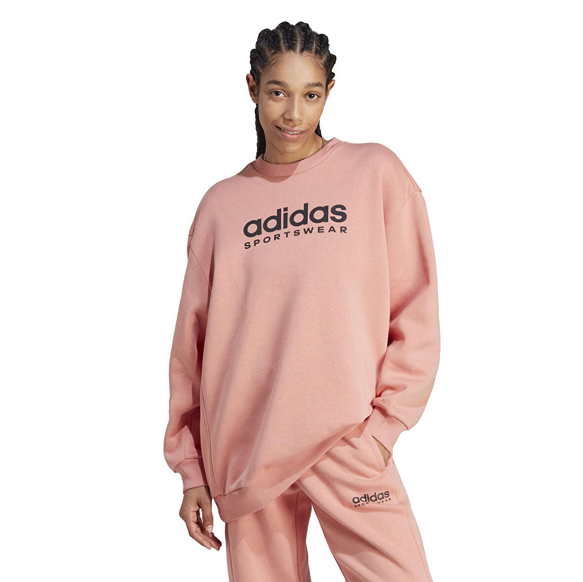 IL3242-K adidas W All Szn G Swt Kadın Sweatshirt Pembe