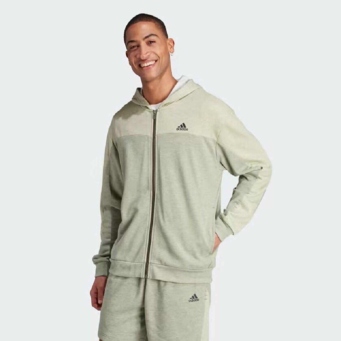 Adidas M Mel Fz Fermuarlı Erkek Sweatshirt