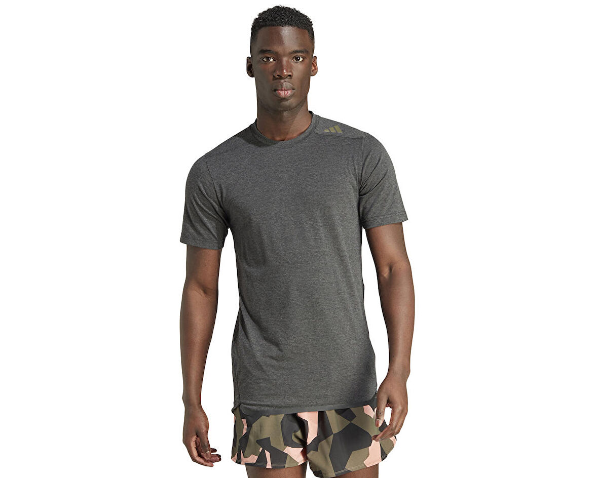 adidas D4T Ps Tee Erkek Antrenman Tişörtü HY3795 Gri