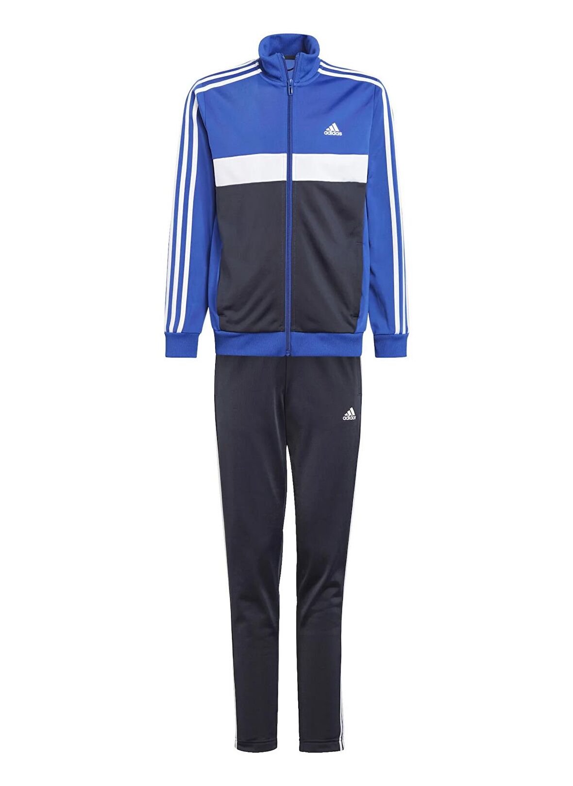 adidas Düz Mavi - Siyah Erkek Eşofman Takımı IB4108-U 3S TIBERIO TS