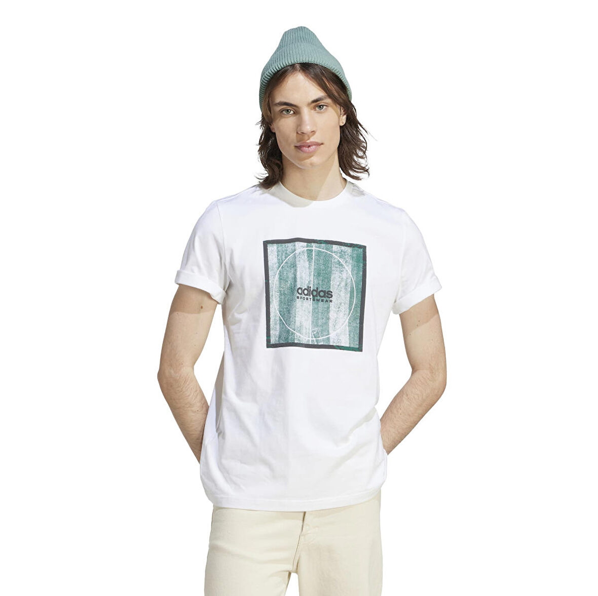 II3595-E adidas Tıro Box G T Erkek T-Shirt Beyaz
