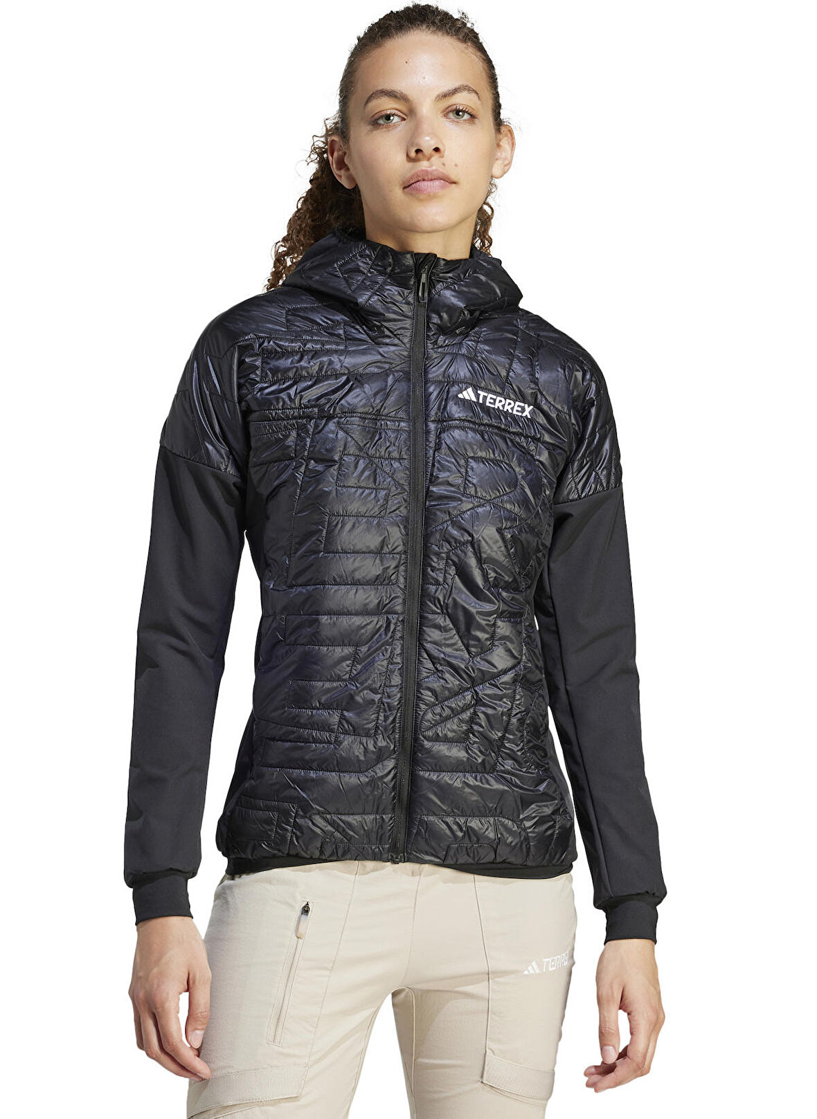 adidas Siyah Kadın Mont IB4203-W XPR VAR HYB JACKET