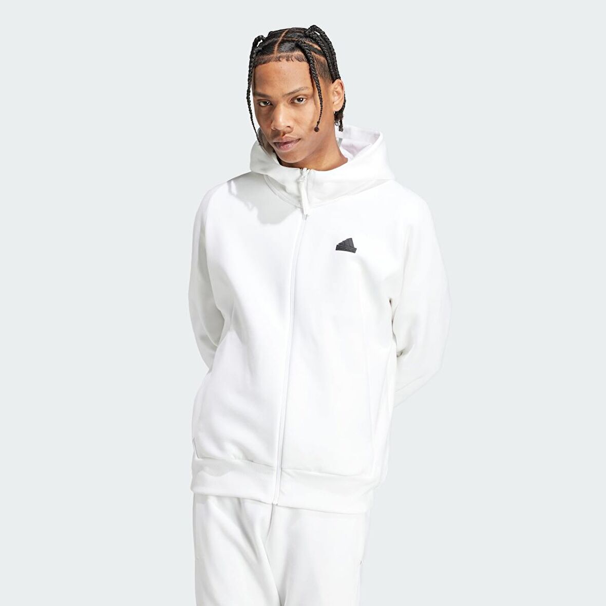 adidas Z.N.E. Premium Erkek Beyaz Ceket (IN5092)
