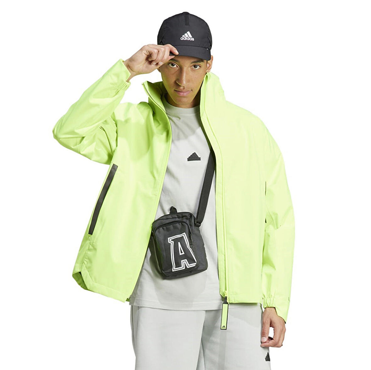 IK3125-E adidas Myshelter R.r J Erkek Yağmurluk-R&amp;uuml;zgarlık Yeşil
