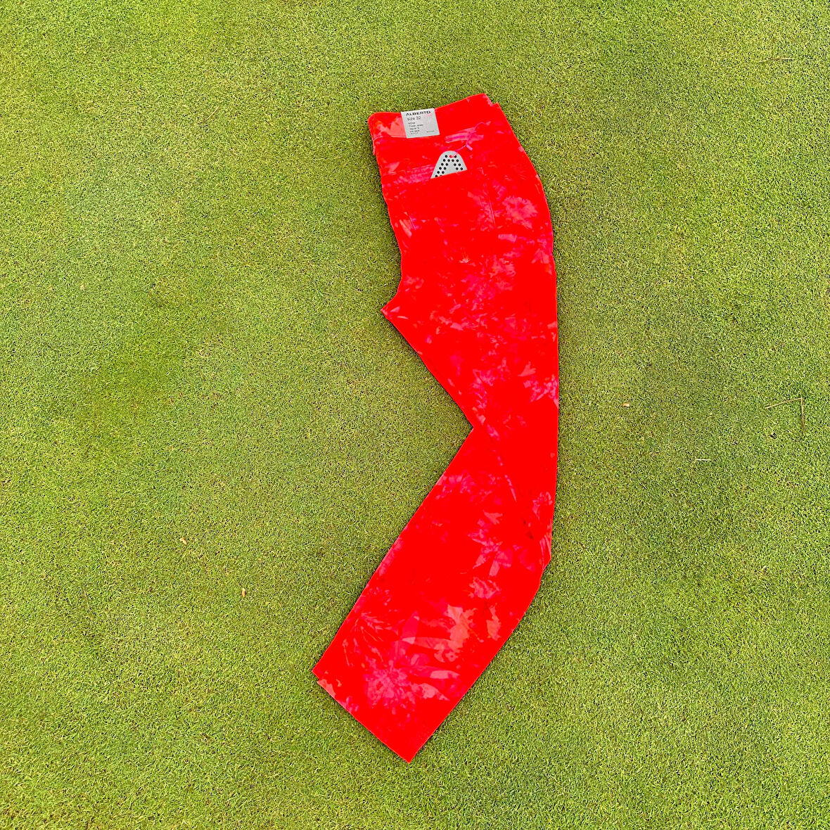 Alberto Mona Flower Jersey Düşük Bel Dar Paça Desenli Kadın Pantolon