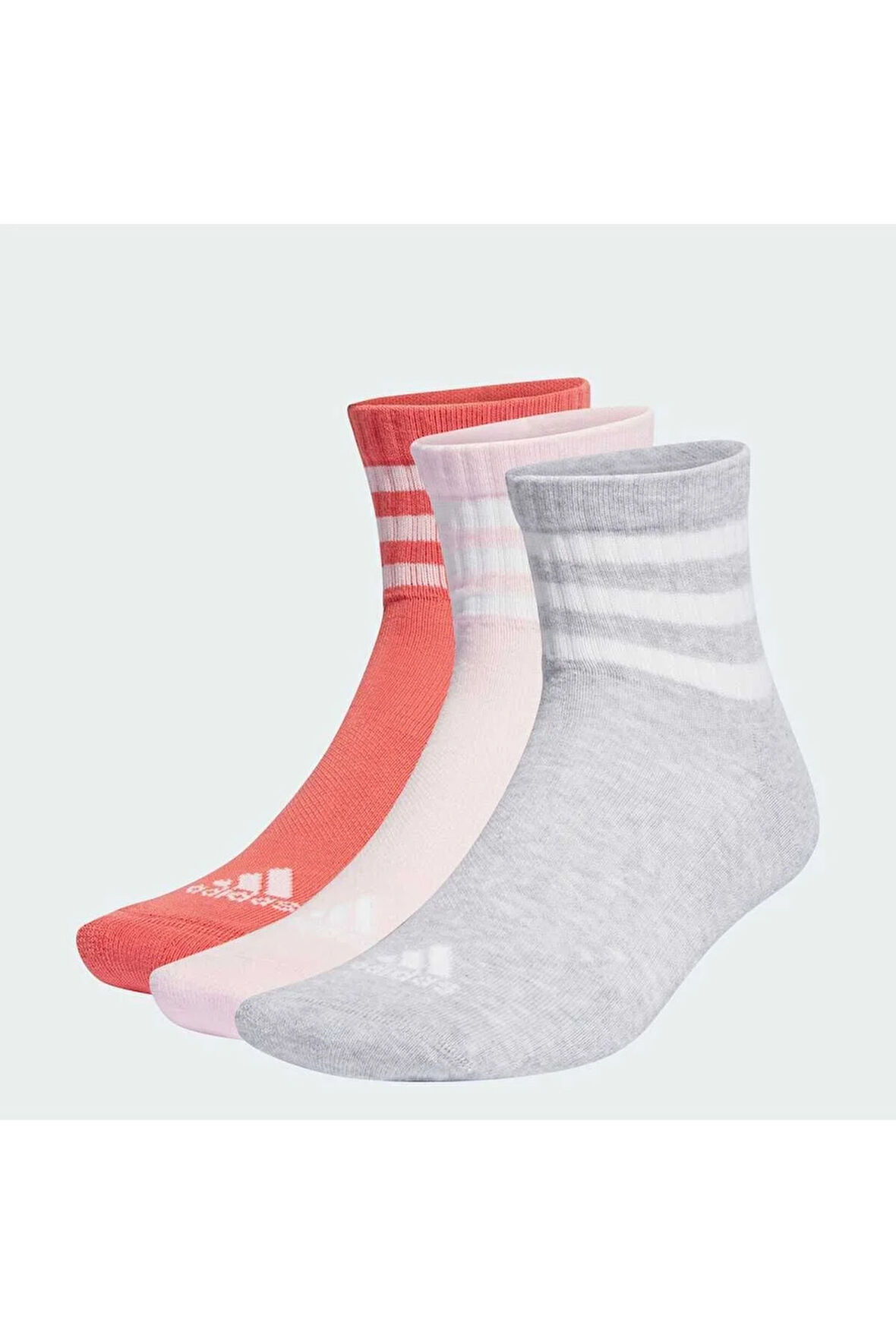 3-stripes Sportswear Yastıklamalı Yarım Bilekli Çorap - 3 Çift Ip2636