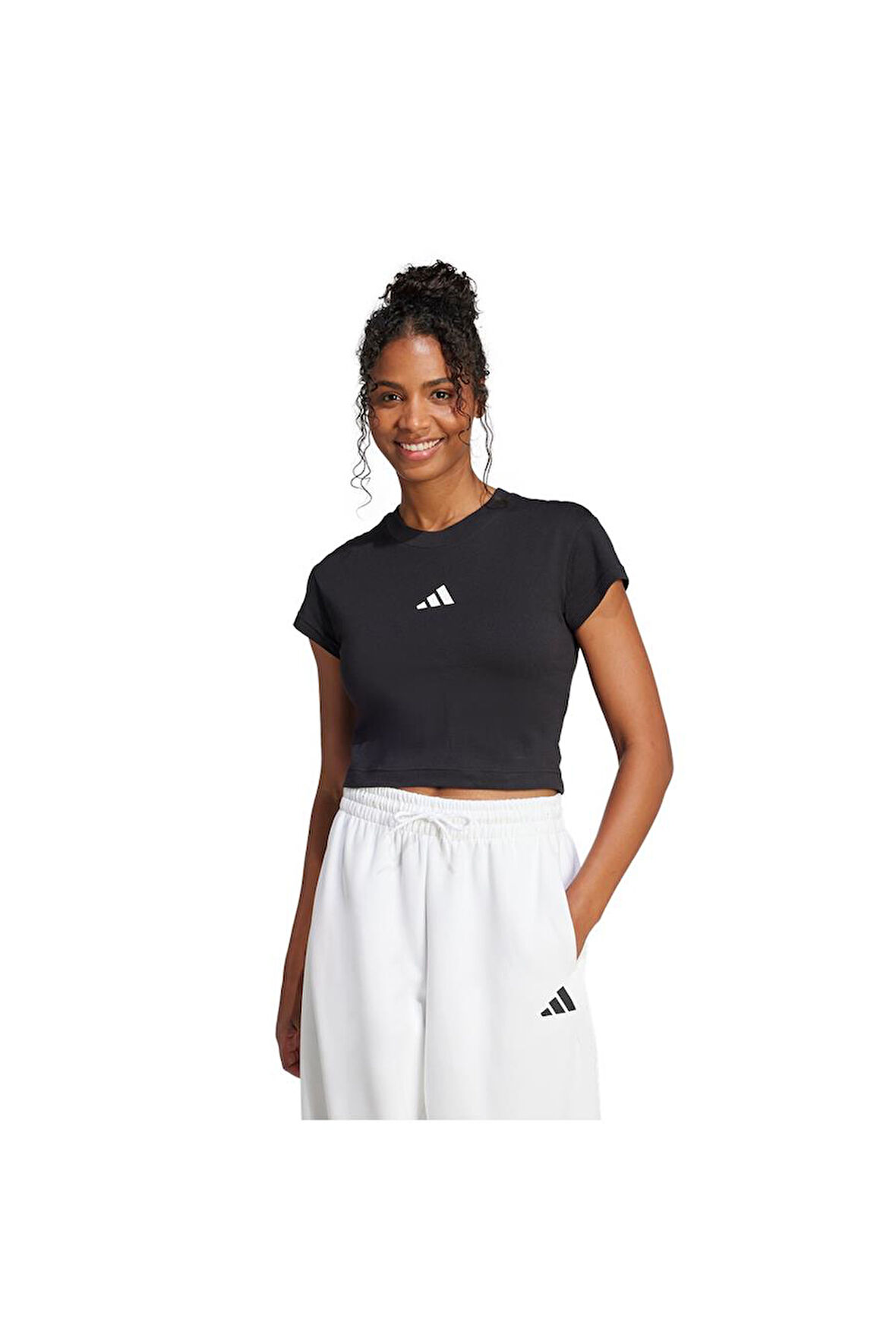 adidas Siyah Kadın   T-Shirt W FI SL BB TEE JE4000