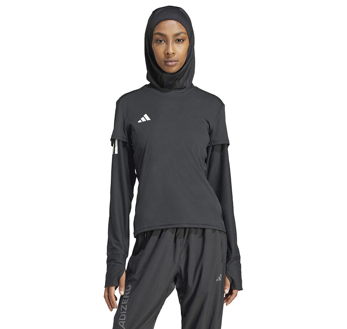 IN1172-K adidas Adızero E Tee Kadın T-Shirt Siyah