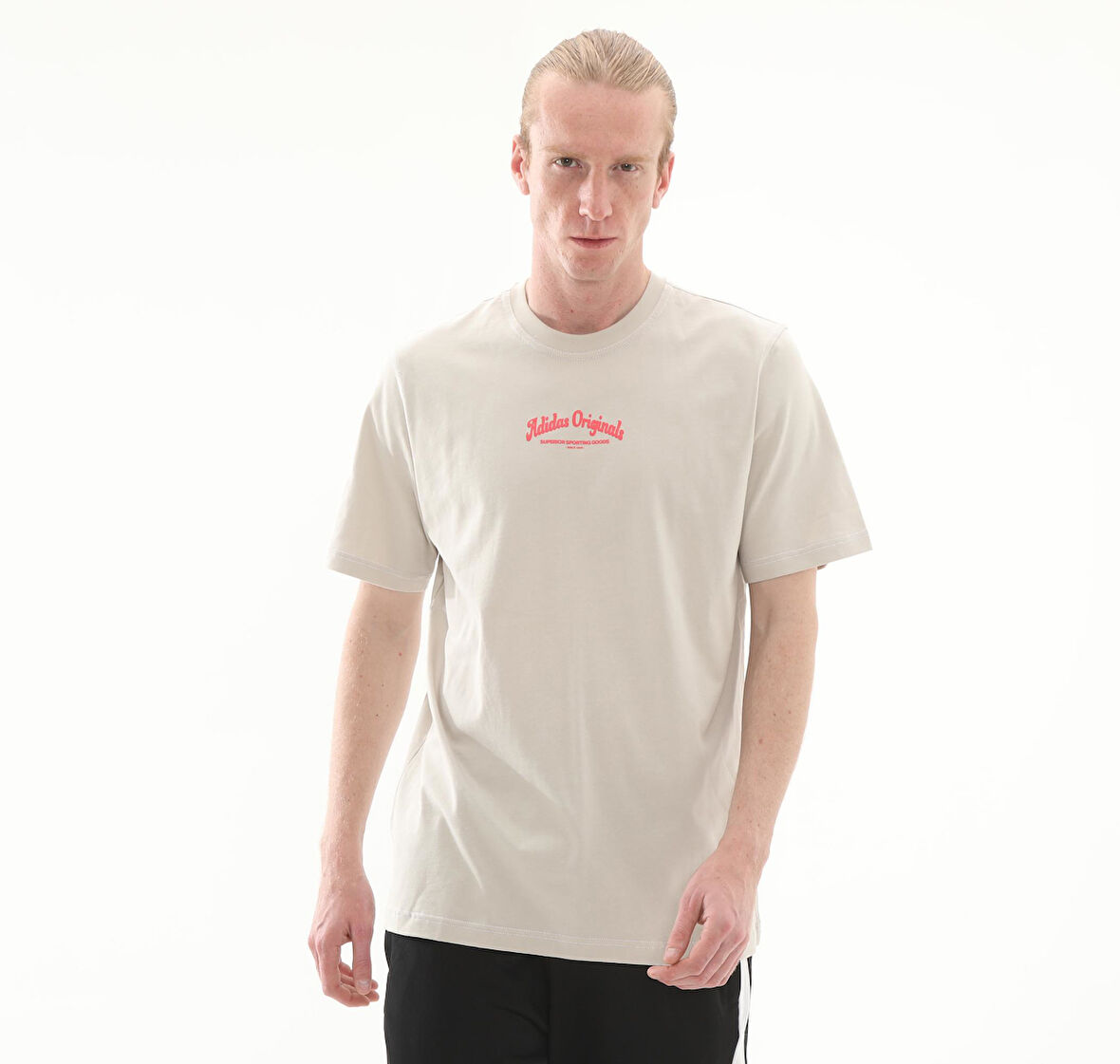 JD0667-E adidas Wab  Tee Erkek T-Shirt Krem