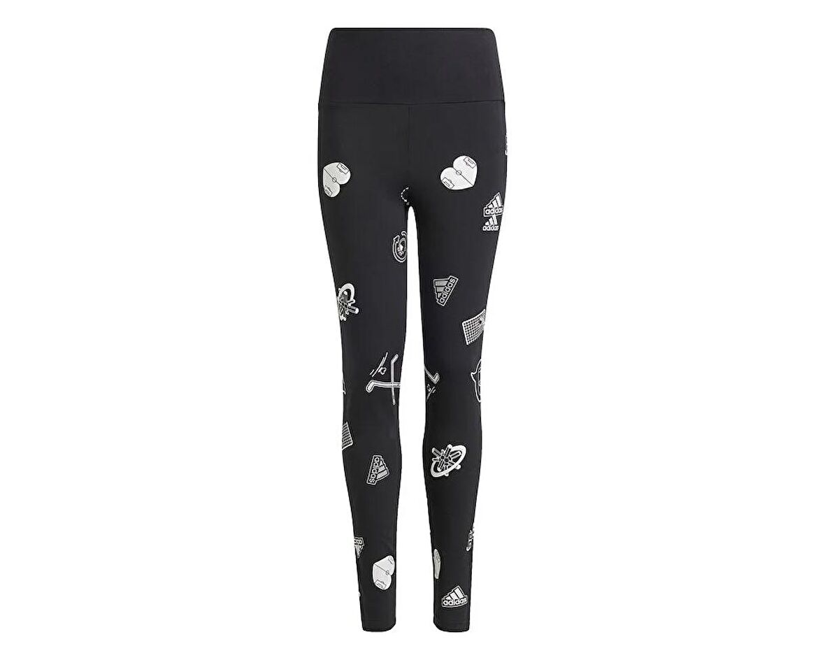 adidas Jg Bluv Leg Çocuk Günlük Tayt IN3302 Siyah