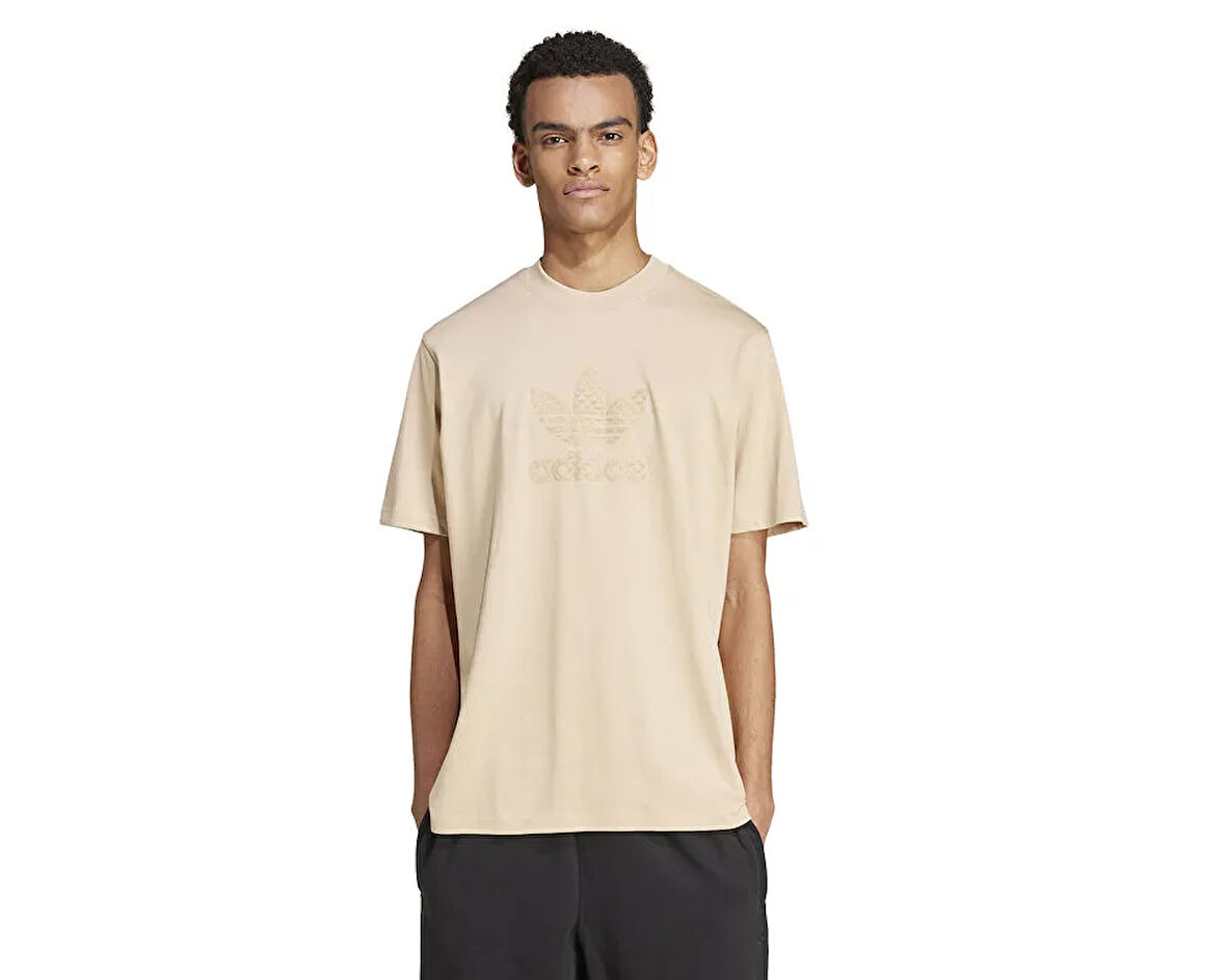 adidas Mono Tee Erkek Günlük Tişört IX6747 Krem