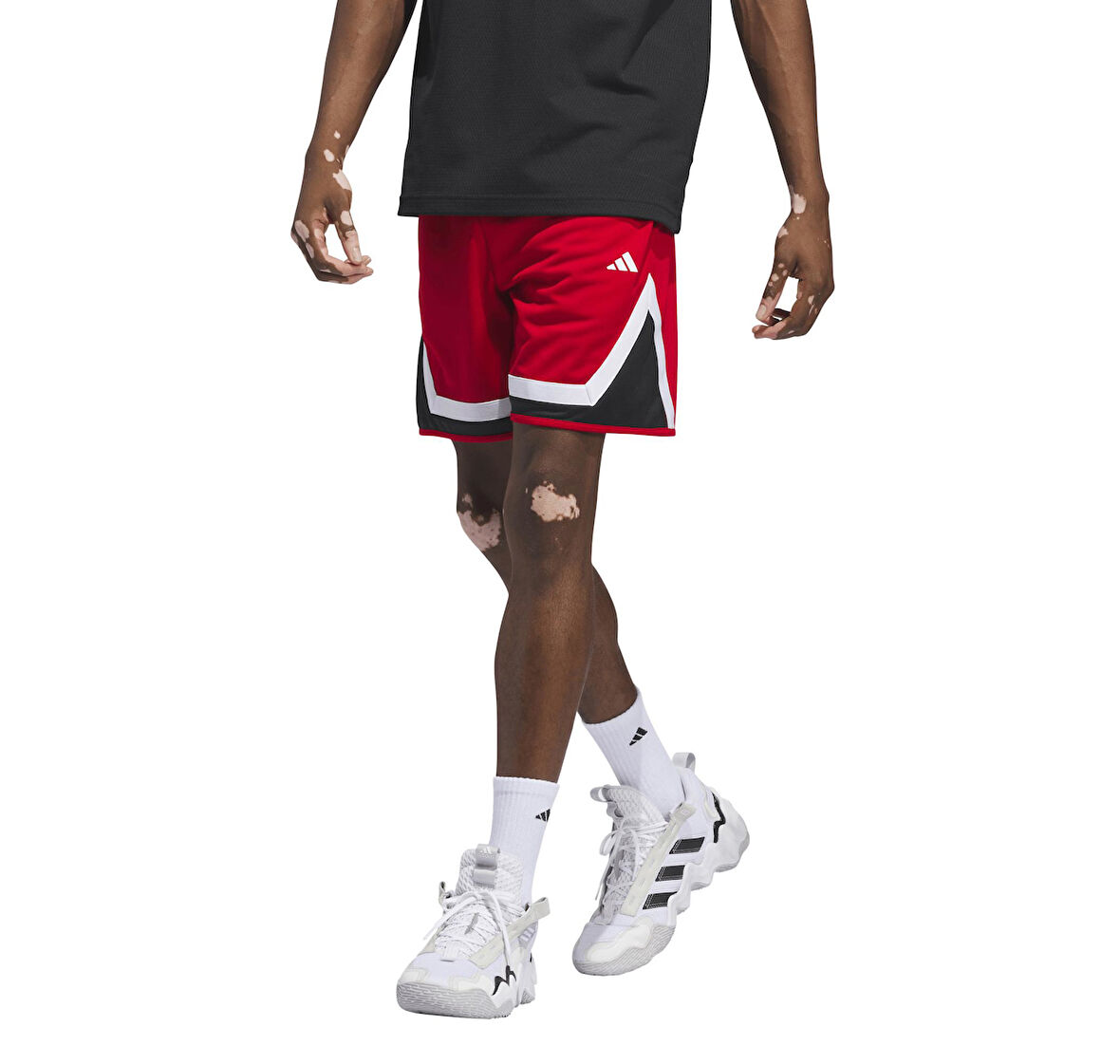 IY2122-E adidas Pro Block Short Erkek Basketbol Şortu Kırmızı