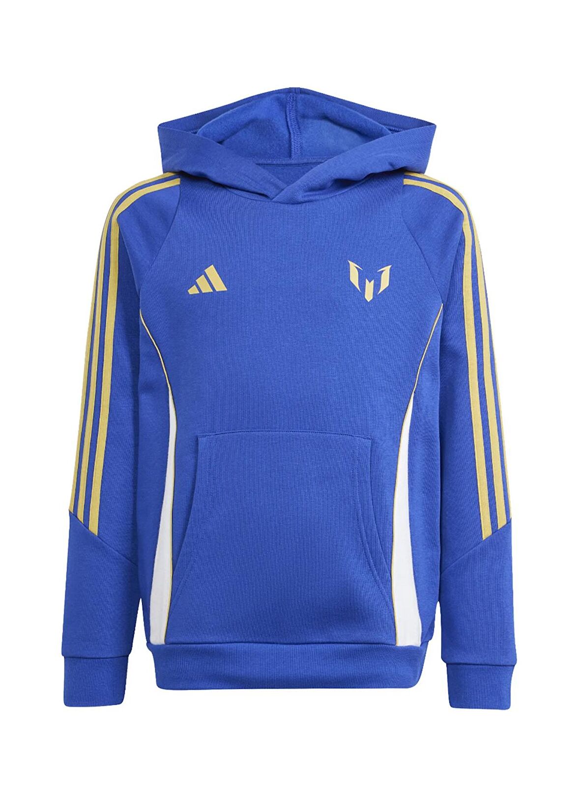 adidas Düz Erkek Mavi Sweatshırt IS6472-MESSI HOODY Y