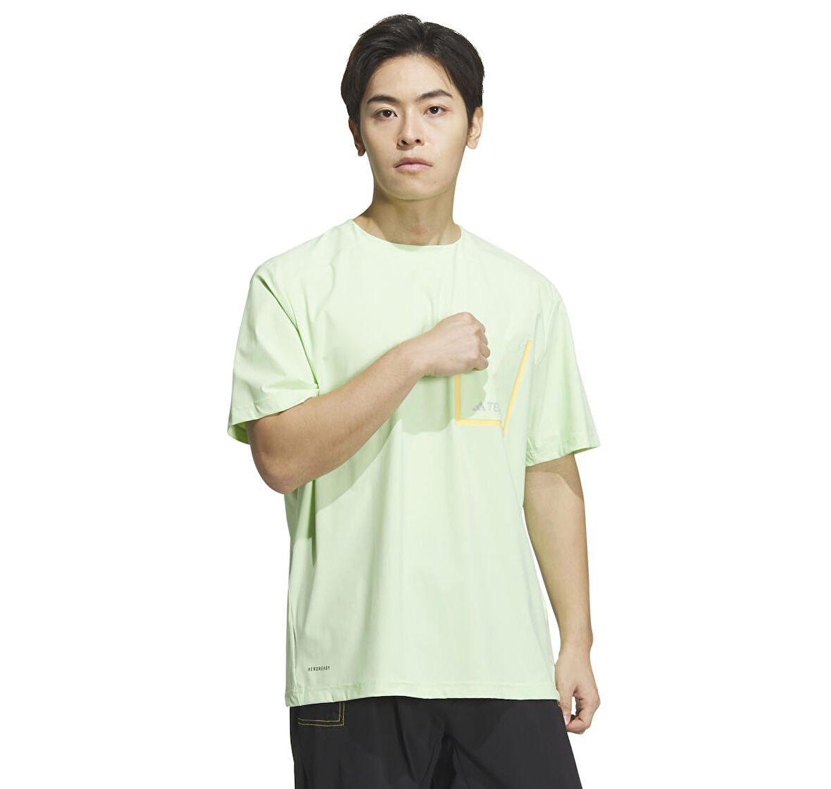IS9518-E adidas Natgeo Tch Ss T Erkek T-Shirt Yeşil