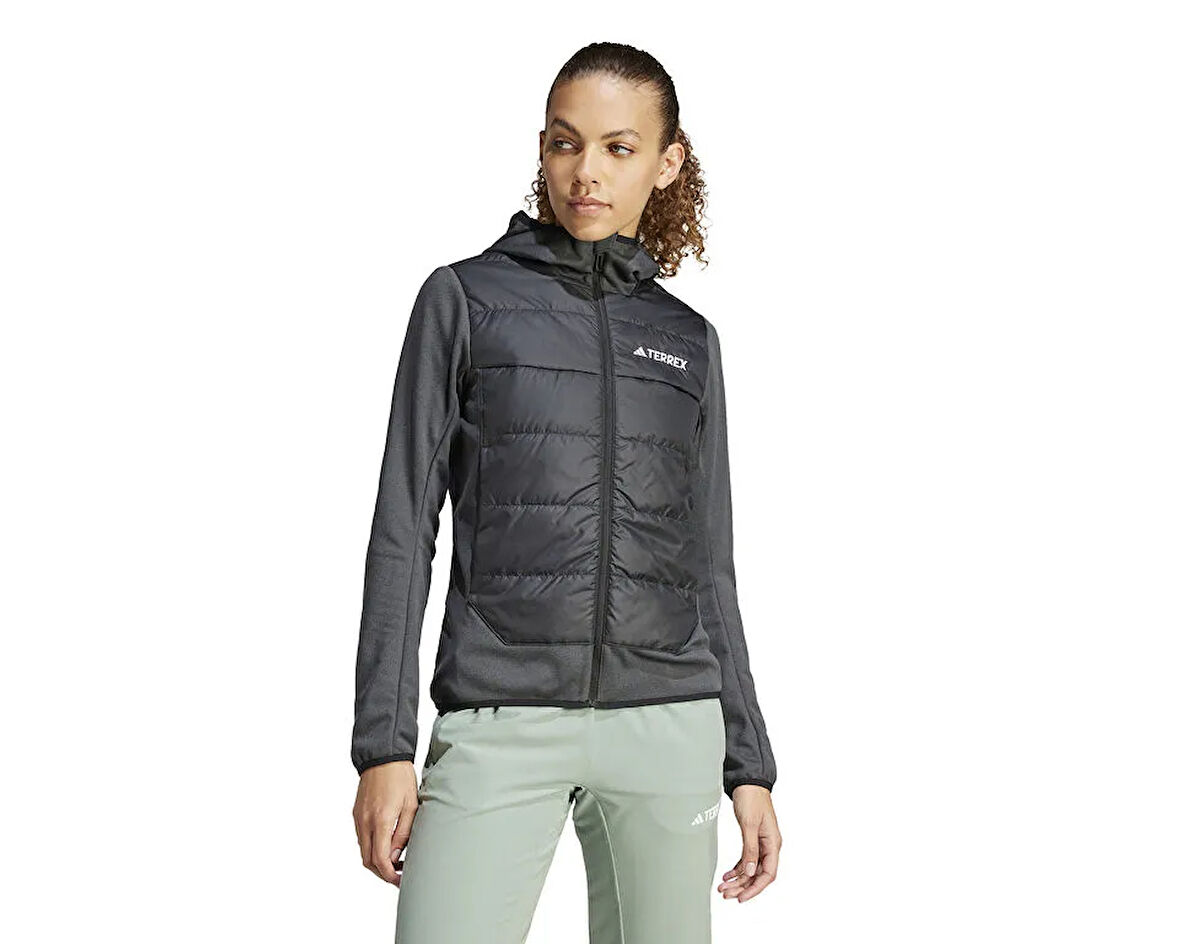 adidas W Multi Hyb Jkt Kadın Outdoor Montu IR7882 Gri