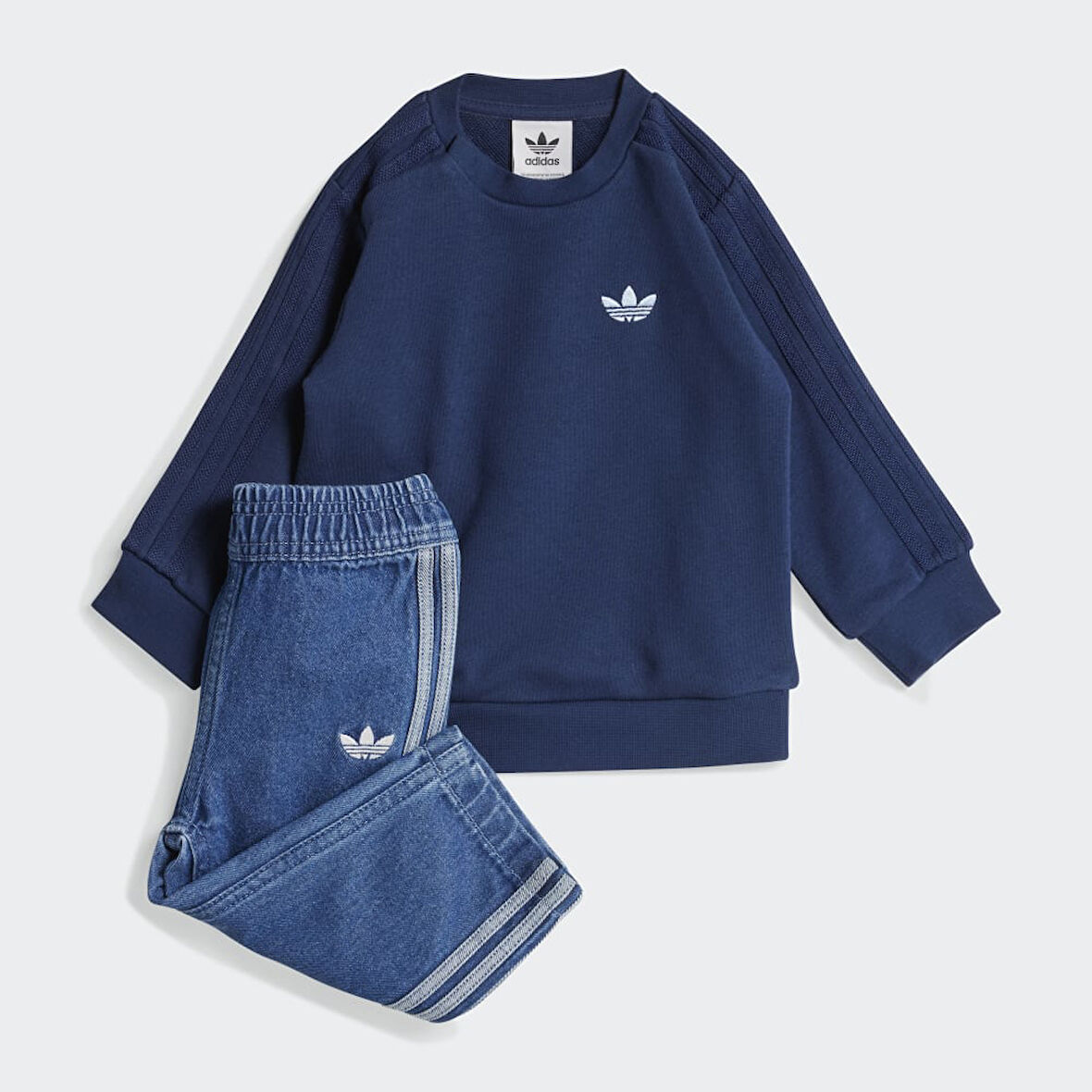 adidas JD5826 DENIM CREW SET Çocuk Eşofman Takımı