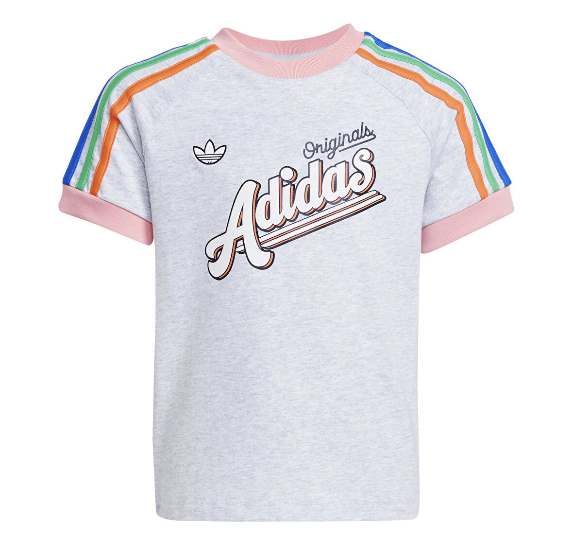 JC5884-C adidas Short Tee Set çocuk T-Shirt Gri