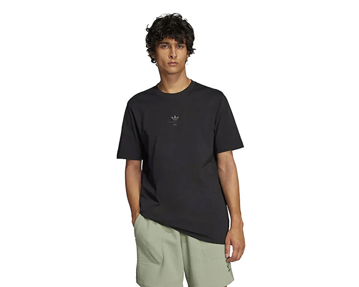 adidas Q12 Ts Elevated Erkek Günlük Tişört JD0664 Siyah