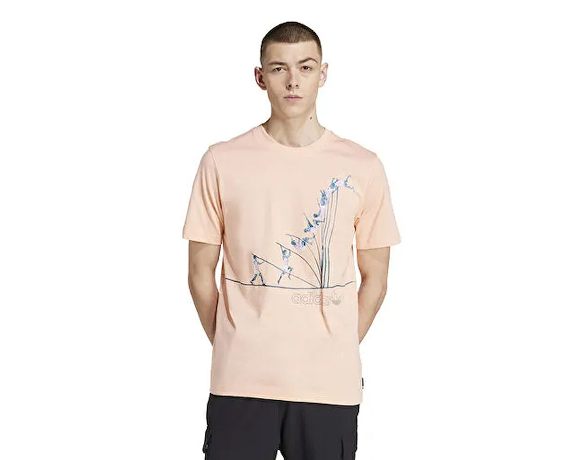 adidas  Q12 Ts Pole Erkek Günlük Tişört JP4494 Pembe