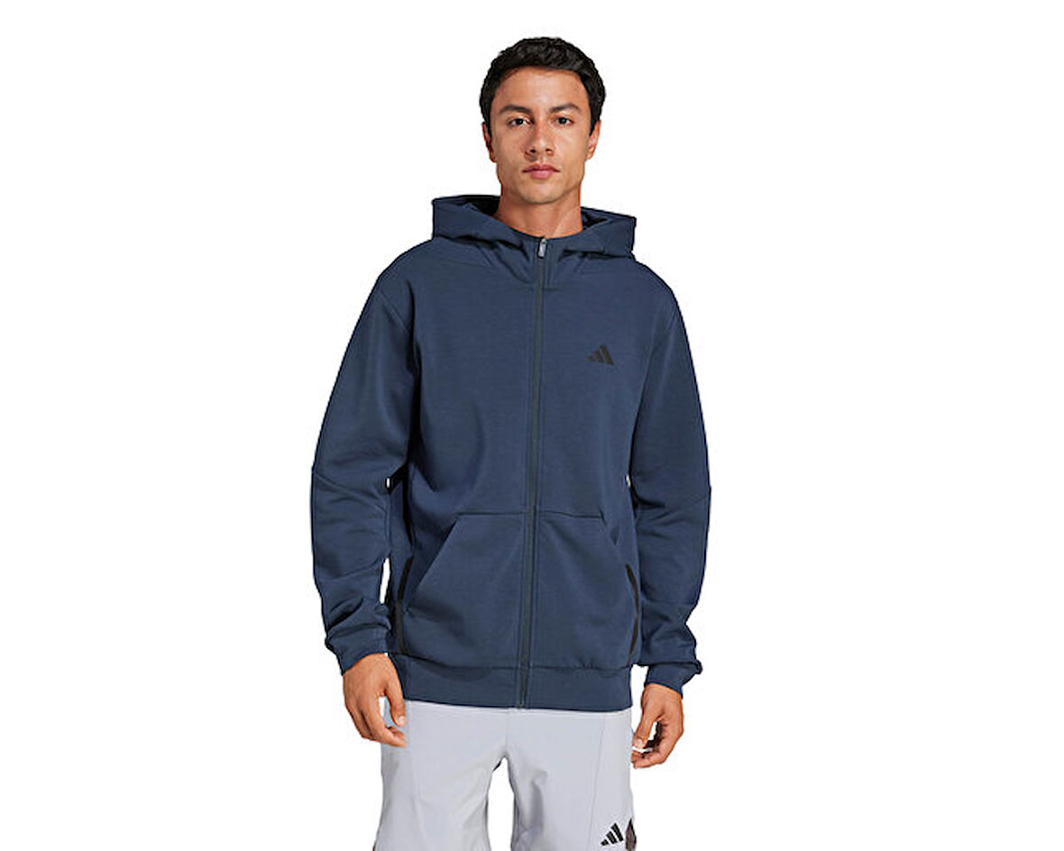 adidas D4T Full-Zip Ho Erkek Antrenman Ceketi JI8134 Lacivert