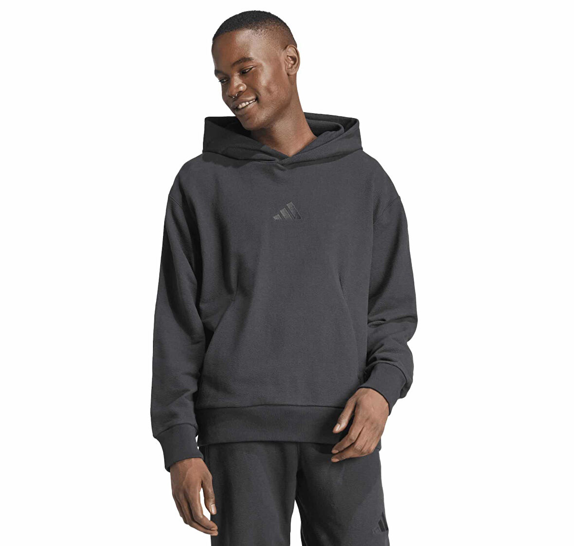 JJ3640-E adidas M A Szn L Hd Erkek Sweatshirt Siyah
