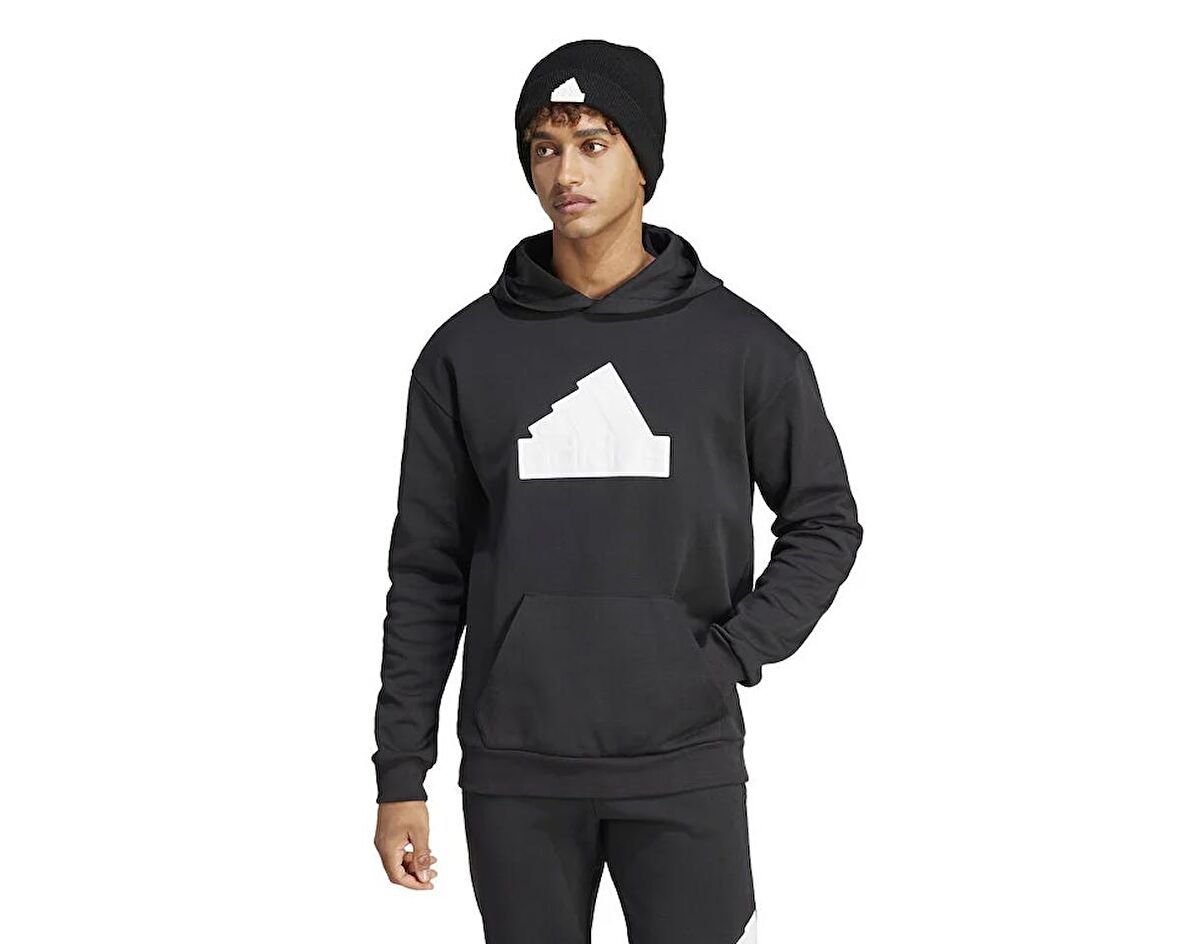 adidas M Fi Bos Hd Erkek Günlük Sweatshirt IR9181 Siyah