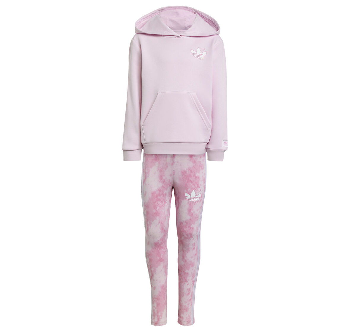 JN4684-C adidas Hoodıe Set çocuk Eşofman Takımı Pembe