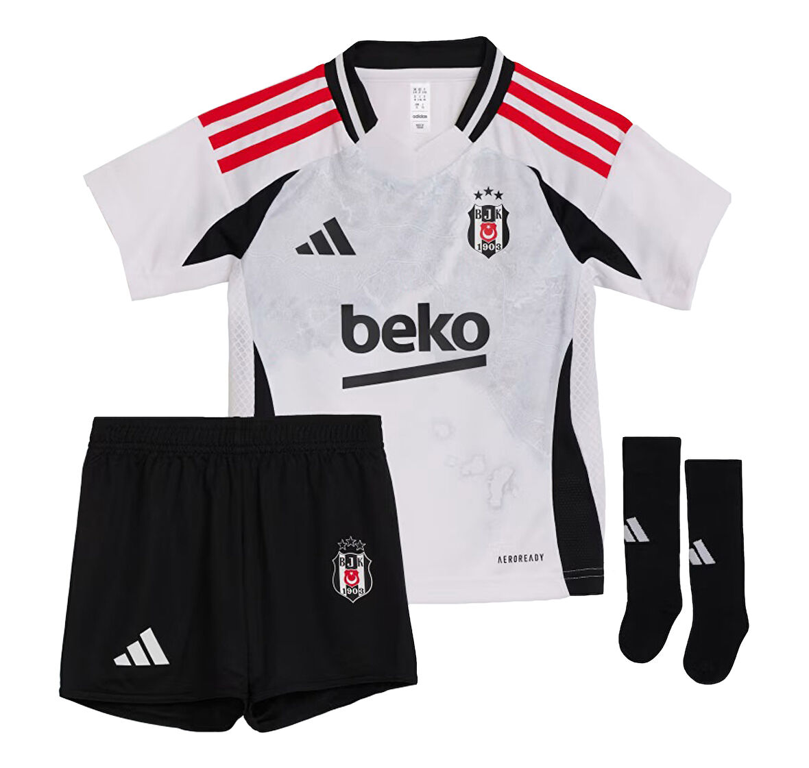 IT1480-B adidas Bjk Beşiktaş 3 Mını çocuk Forma Beyaz