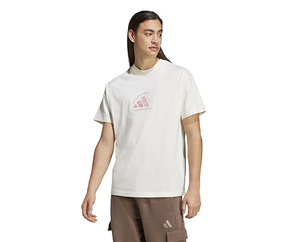 adidas M A Szn S T Erkek Günlük Tişört IY6571 Bej