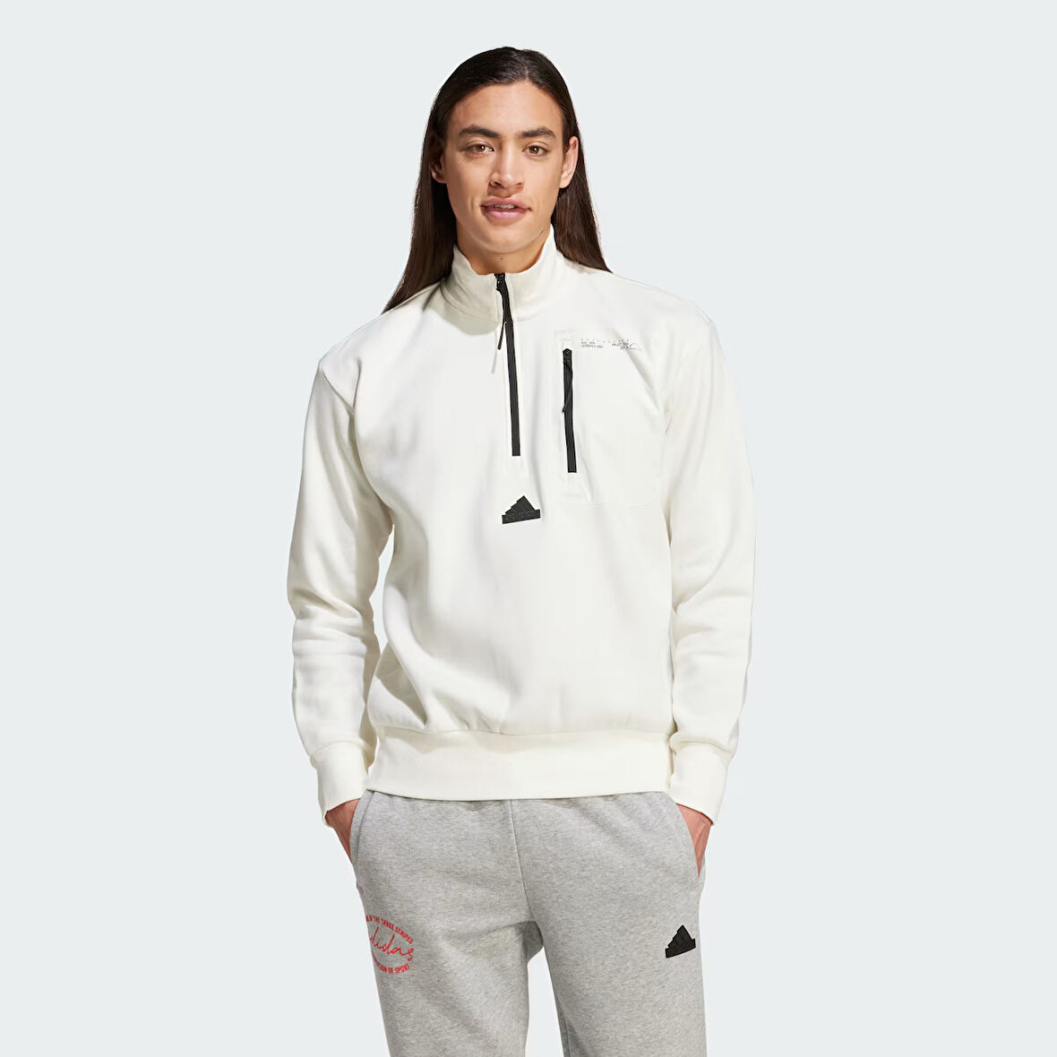 Adidas Erkek Sweatshirt M Ce Fl Hz Iv7417