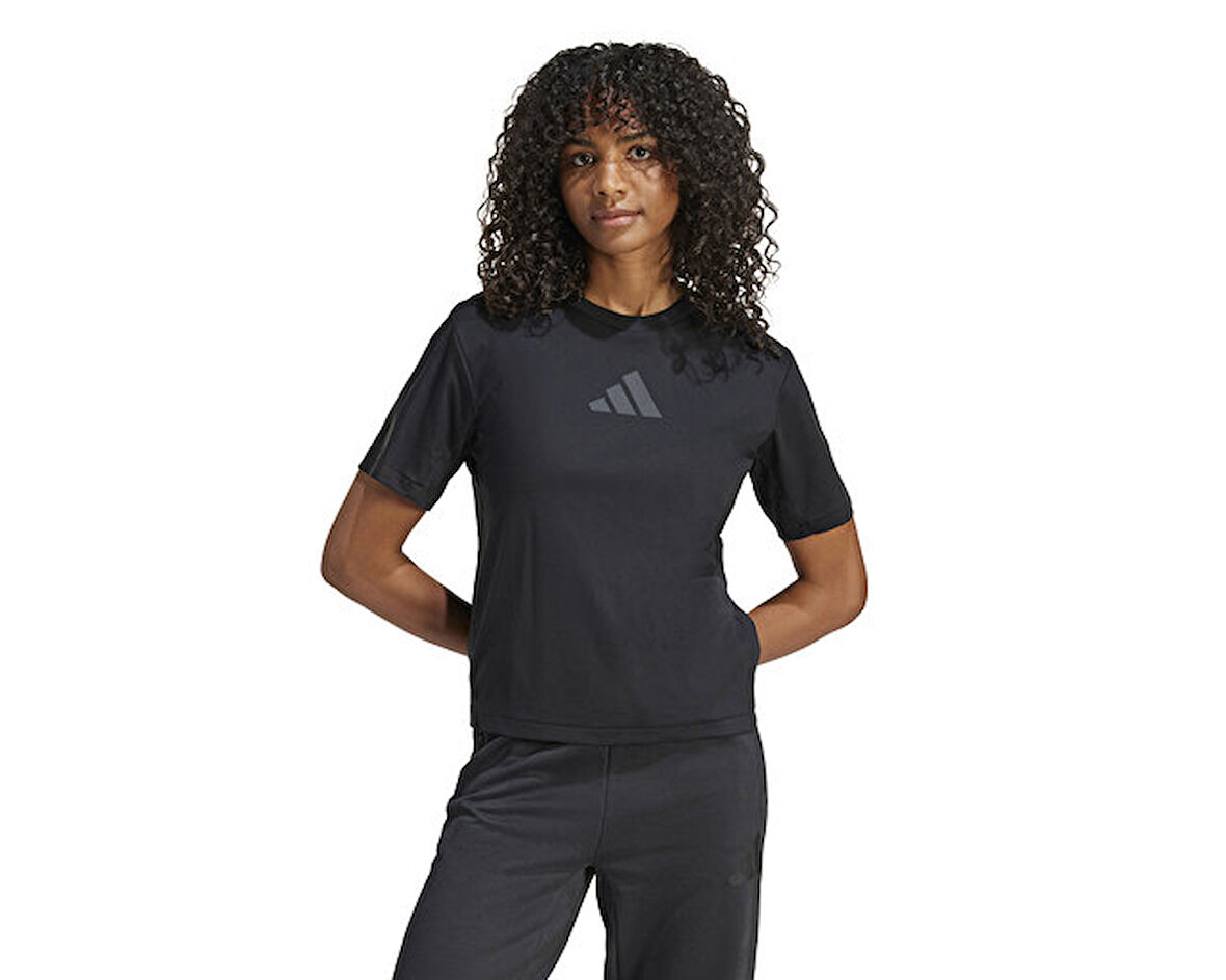 adidas W Z.N.E. Tee Kadın Günlük Tişört JE7846 Siyah