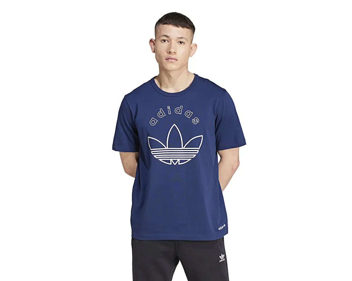 adidas Grfx Tee Erkek Günlük Tişört IX9598 Lacivert