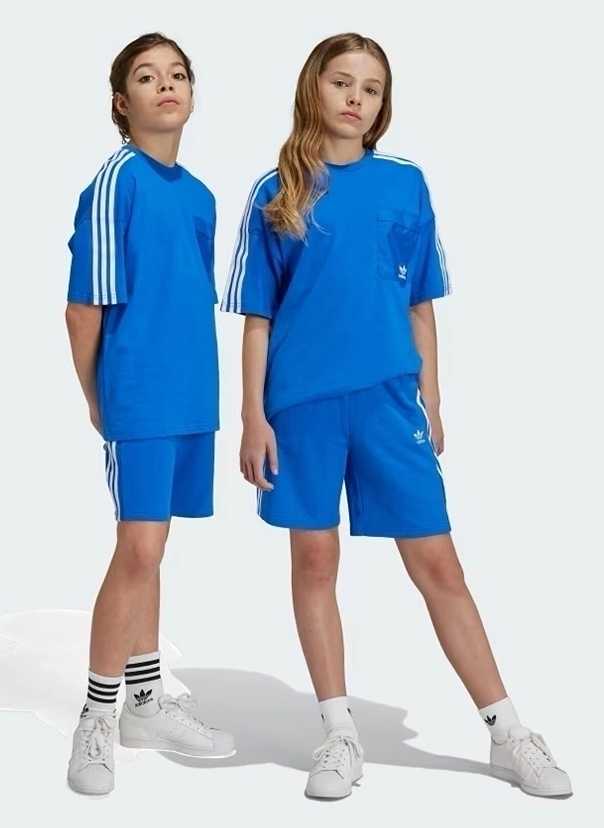 adidas Lastikli Bel Normal Mavi Kız Çocuk Şort IY4039-SHORTS