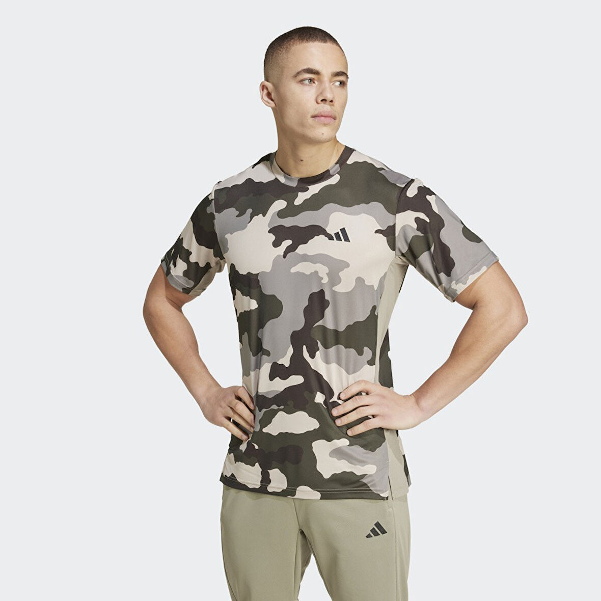 Adidas Erkek Tişört Camo Aop