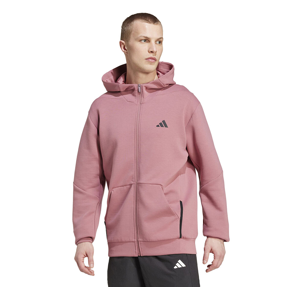 IY1132-E adidas D4T Full-Zıp Ho Erkek Ceket Pembe