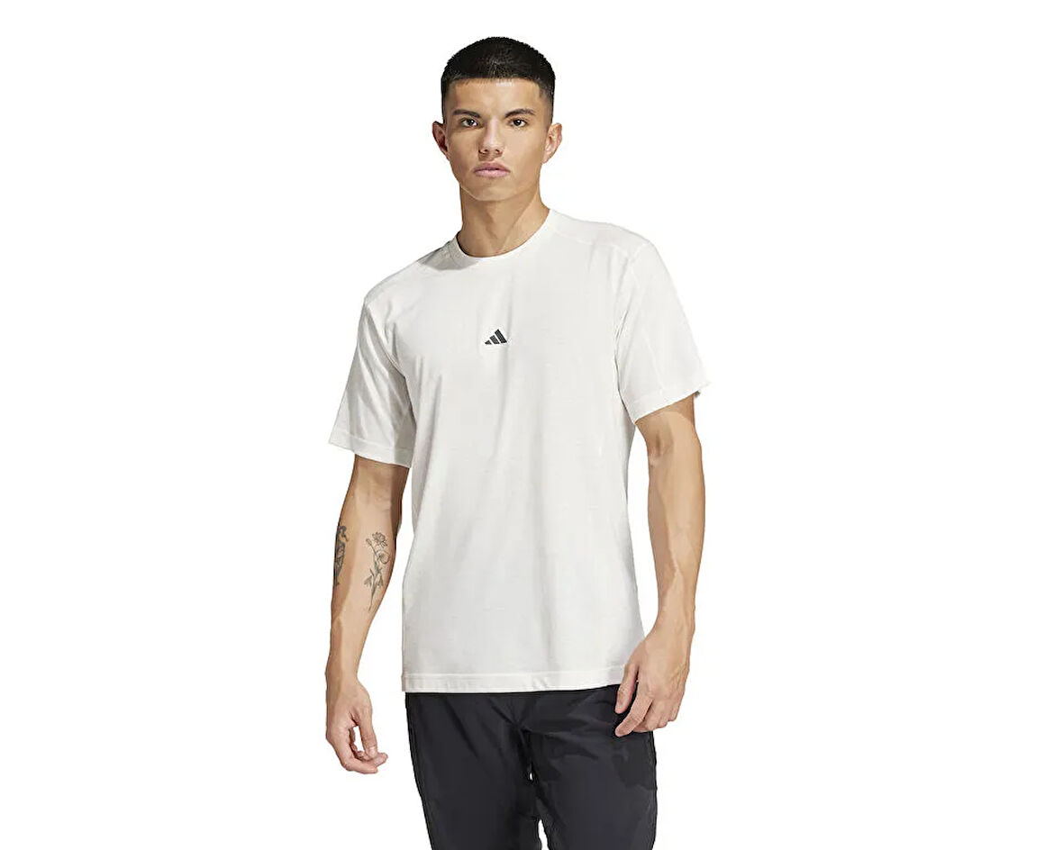 adidas Yoga Tee Erkek Antrenman Tişörtü IX9054 Beyaz
