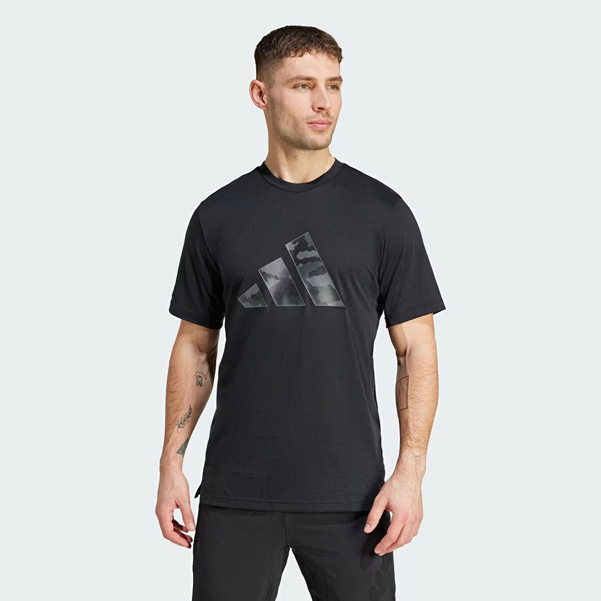 Adidas Erkek T-shirt Camo Big Logo T Is6151